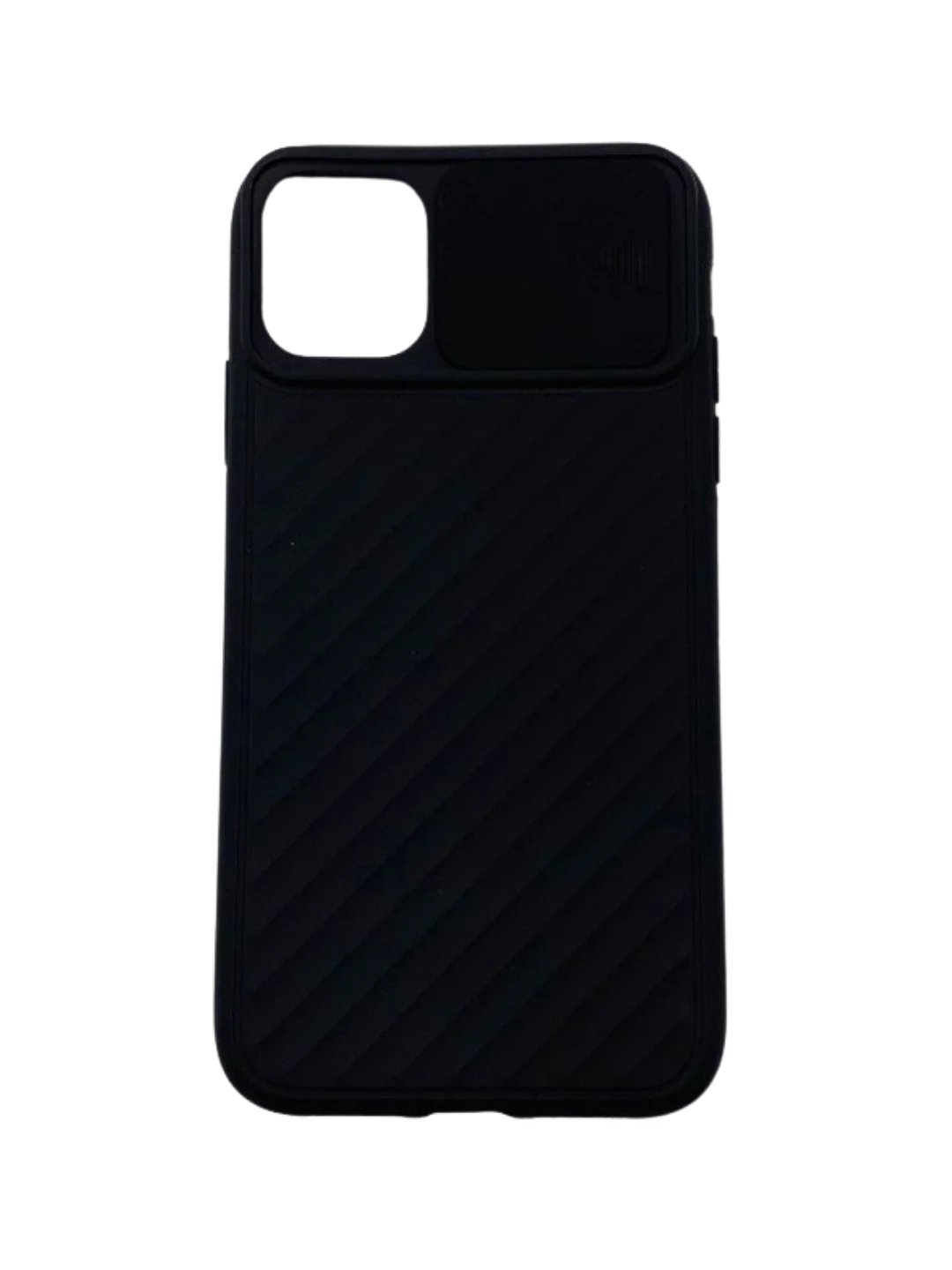 Угольный чехол с защитой камеры в виде шторки для Apple iPhone 11 / 11 pro