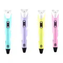 Голубой 3d PEN-2. 3Д ручка второго поколения + стержни PLA для пробы (3DPEN-2 / 3D / 3Д ручка)
