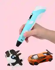 Голубой 3d PEN-2. 3Д ручка второго поколения + стержни PLA для пробы (3DPEN-2 / 3D / 3Д ручка)