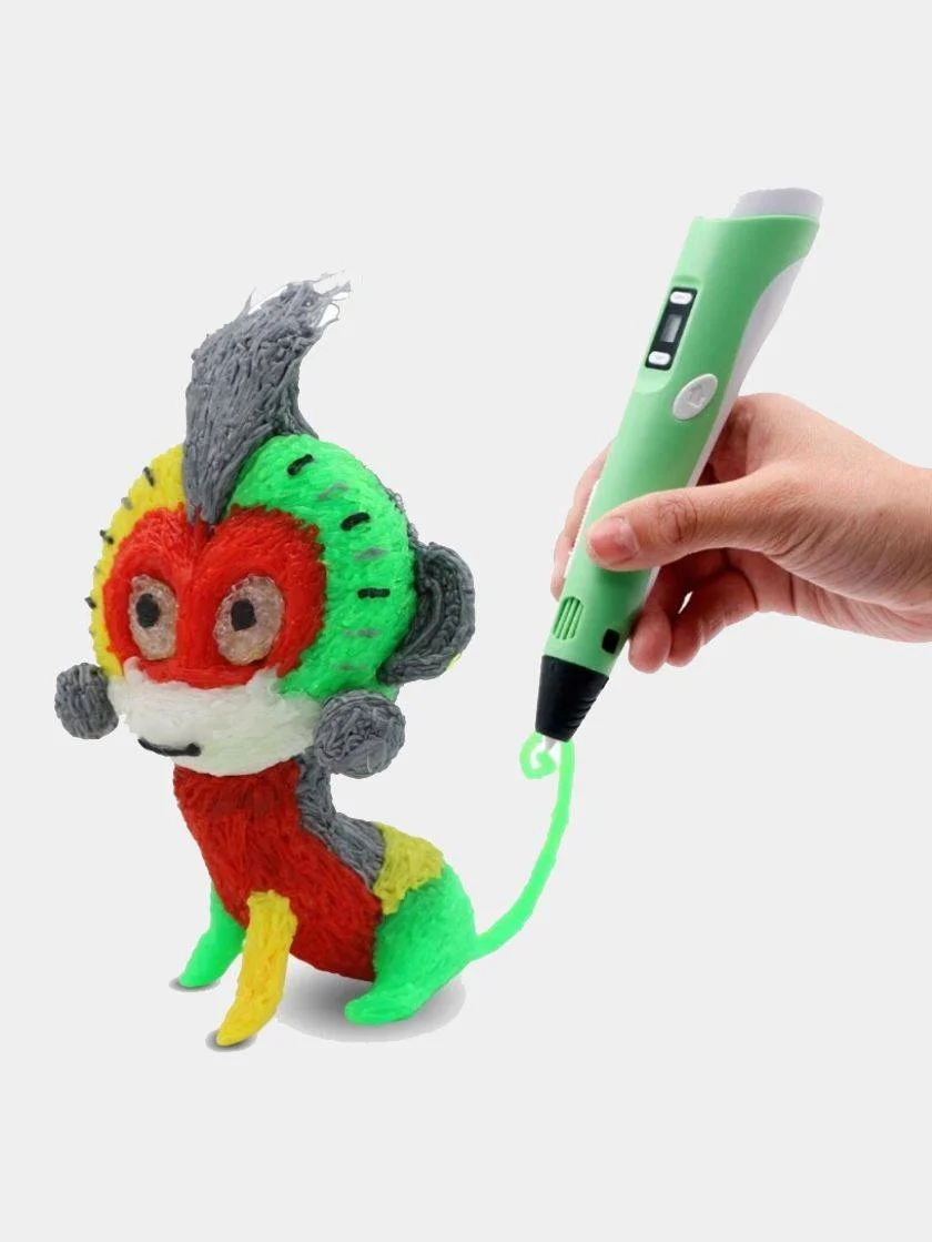 Голубой 3d PEN-2. 3Д ручка второго поколения + стержни PLA для пробы (3DPEN-2 / 3D / 3Д ручка)
