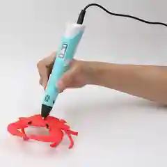 Голубой 3d PEN-2. 3Д ручка второго поколения + стержни PLA для пробы (3DPEN-2 / 3D / 3Д ручка)