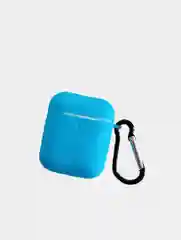 Голубой чехол силиконовый для Airpods 1/2