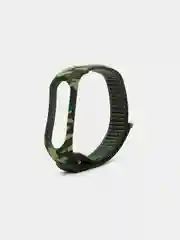 Зеленый нейлоновый ремешок для Xiaomi Mi Band 3 / 4 / 5 / 6