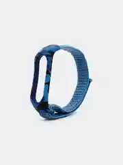 Синий нейлоновый ремешок для Xiaomi Mi Band 3 / 4 / 5 / 6