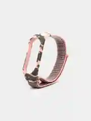 Розовый нейлоновый ремешок для Xiaomi Mi Band 3 / 4 / 5 / 6