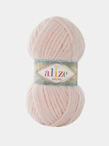 Пряжа Alize Softy plus, 100% микрополиэстер, 100 г, 120 м
