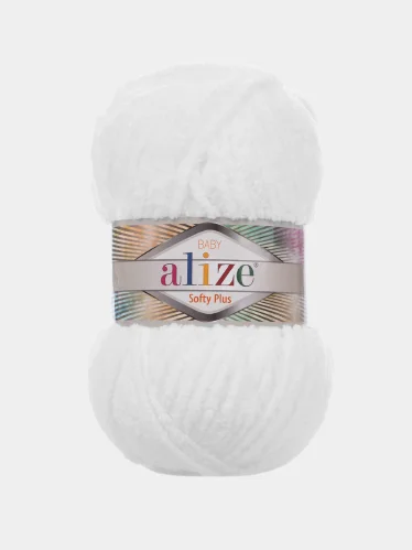 Пряжа Alize Softy plus, 100% микрополиэстер, 100 г, 120 м