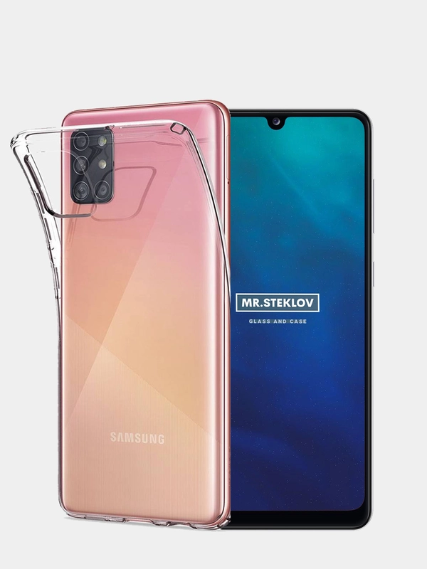 Прозрачный силиконовый чехол для Samsung Galaxy A31 ( Самсунг Галакси ...