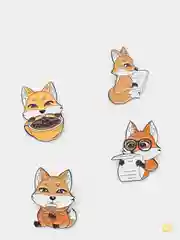 Металлический пин-значок "Little Fox"