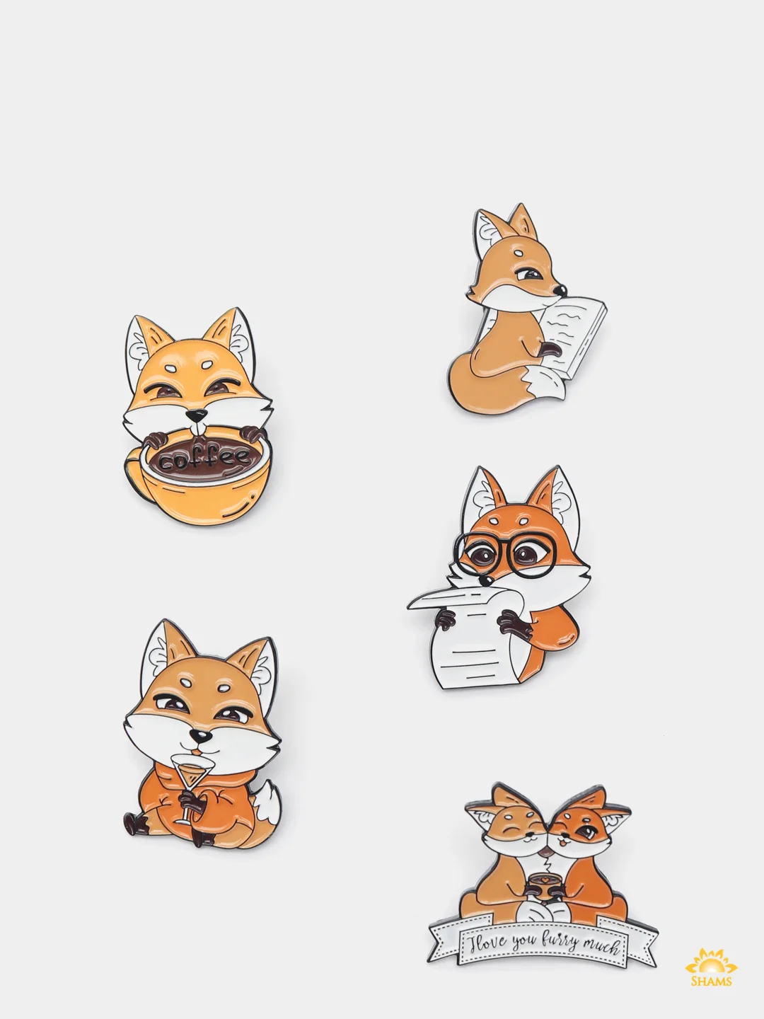 Металлический пин-значок "Little Fox"
