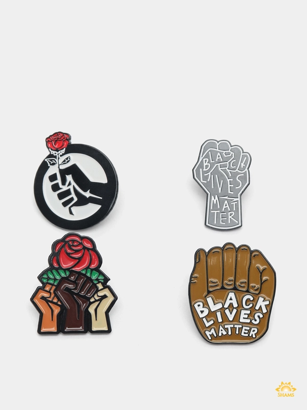 Металлический пин-значок "Black Lives Matter"