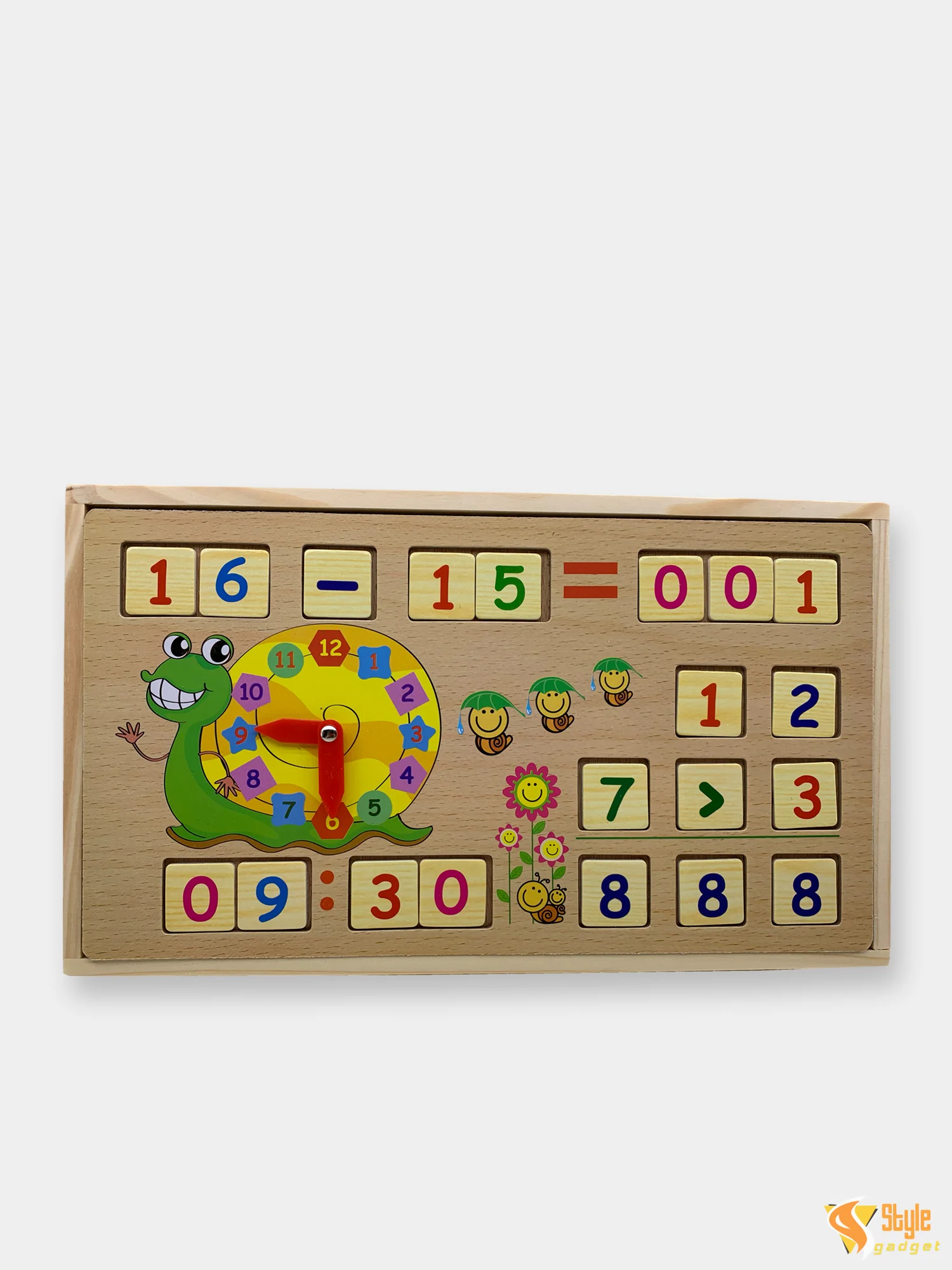 Желтый обучающая игра, математика, счетные палочки, настольная игра, деревянная игрушка