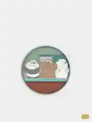 Розовый значки We Bare Bears, "Вся правда о медведях", 11 видов