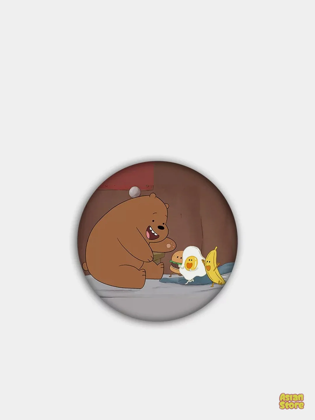 Бежевый значки We Bare Bears, "Вся правда о медведях", 11 видов