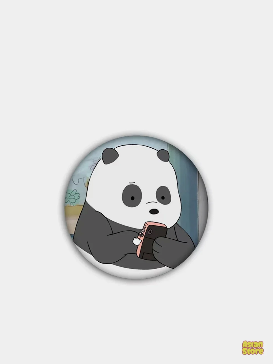Серый меланж значки We Bare Bears, "Вся правда о медведях", 11 видов