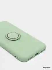 Лесной зеленый чехол силиконовый с кольцом на iPhone 12 Pro Max mobios