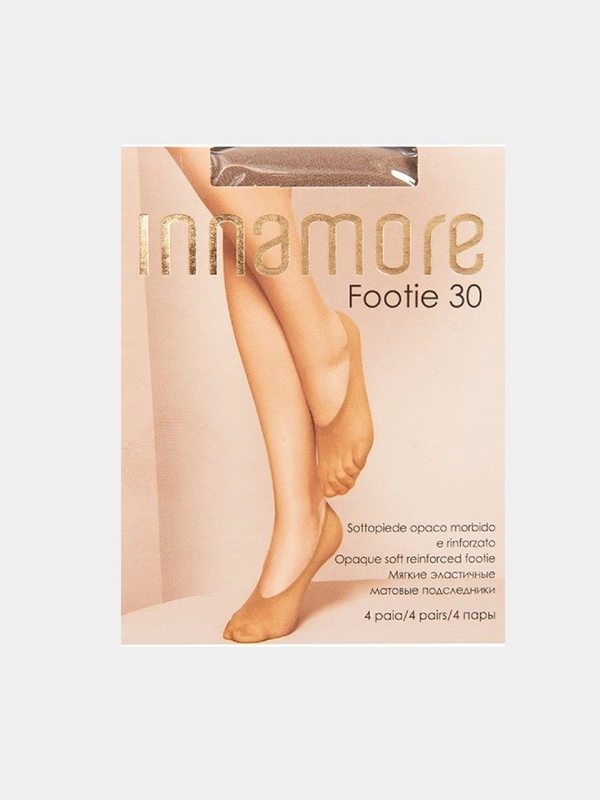 Подследники (следки) женские капроновые INNAMORE 30 den, 4 пары