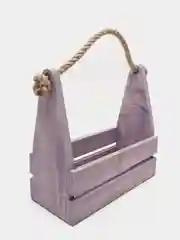 Фиолетовый деревянный ящик