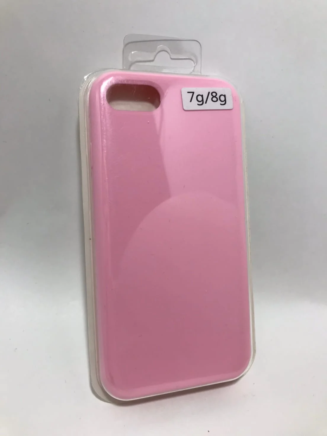 Розовый силиконовый защитный чехол для iPhone 7, iPhone 8
