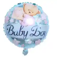 Голубой фольгированный шар Baby girl / Baby boy