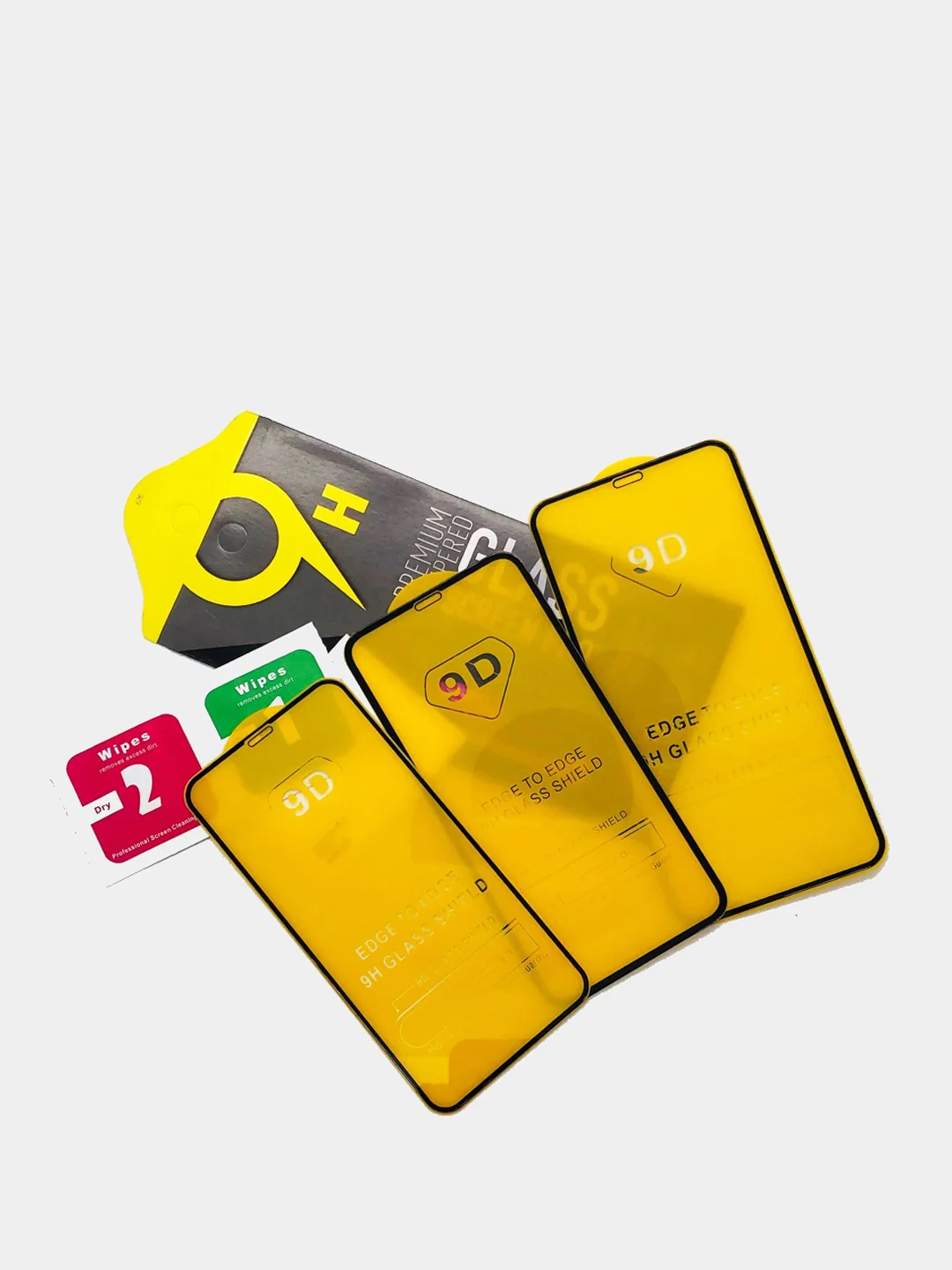 Защитное 9D стекло iPhone X, XR, XS Max, 11 Pro Max, 12 Pro, 12 mini, 13 Pro, 13 mini