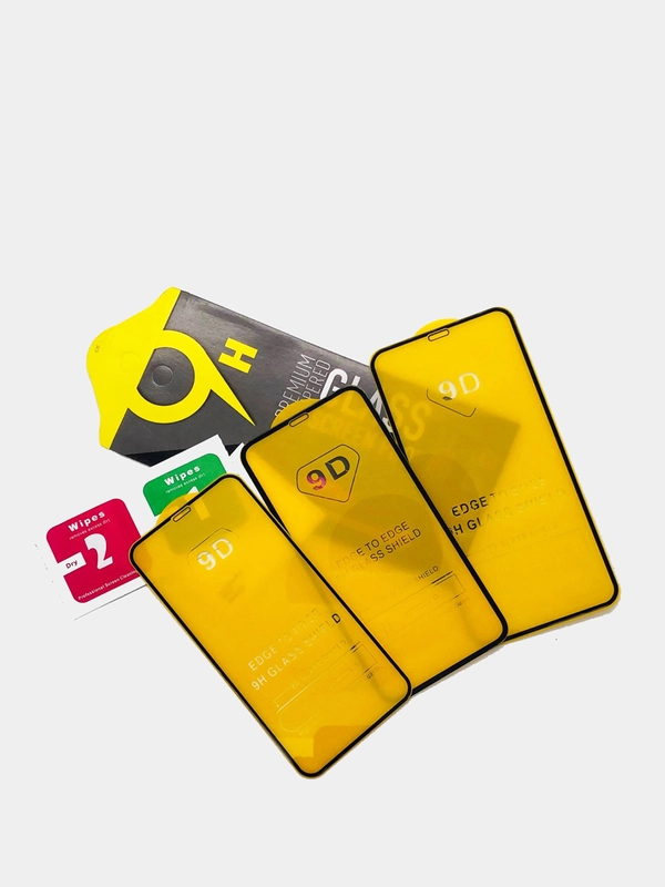 Защитное 9D стекло iPhone X, XR, XS Max, 11 Pro Max, 12 Pro, 12 mini, 13 Pro, 13 mini