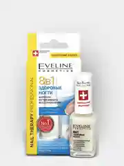 Eveline Cosmetics Здоровые Ногти 8в1 Препарат(лак) для Укрепления и Регенерац. ногтей,12мл