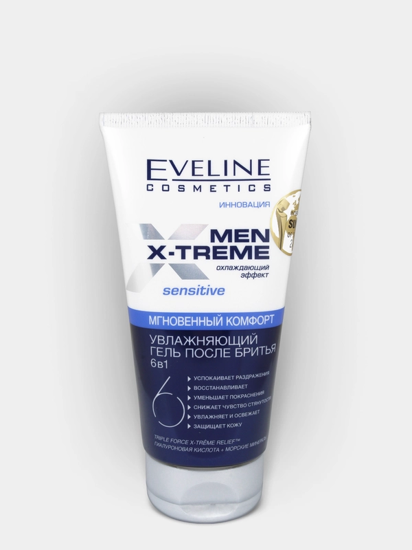 Eveline Cosmetics  Men X-Treme Гель после бритья увлажняющий 6 в 1, 150 мл