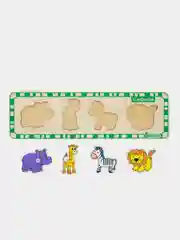 Деревянная развивающая игрушка Пазл - вкладыш "Сафари"