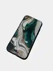 Зеленый яркий чехол цветные принты картинки iPhone 5S, SE 6 6S 7 8 Plus X XS XR 11 12 Mini Pro Max