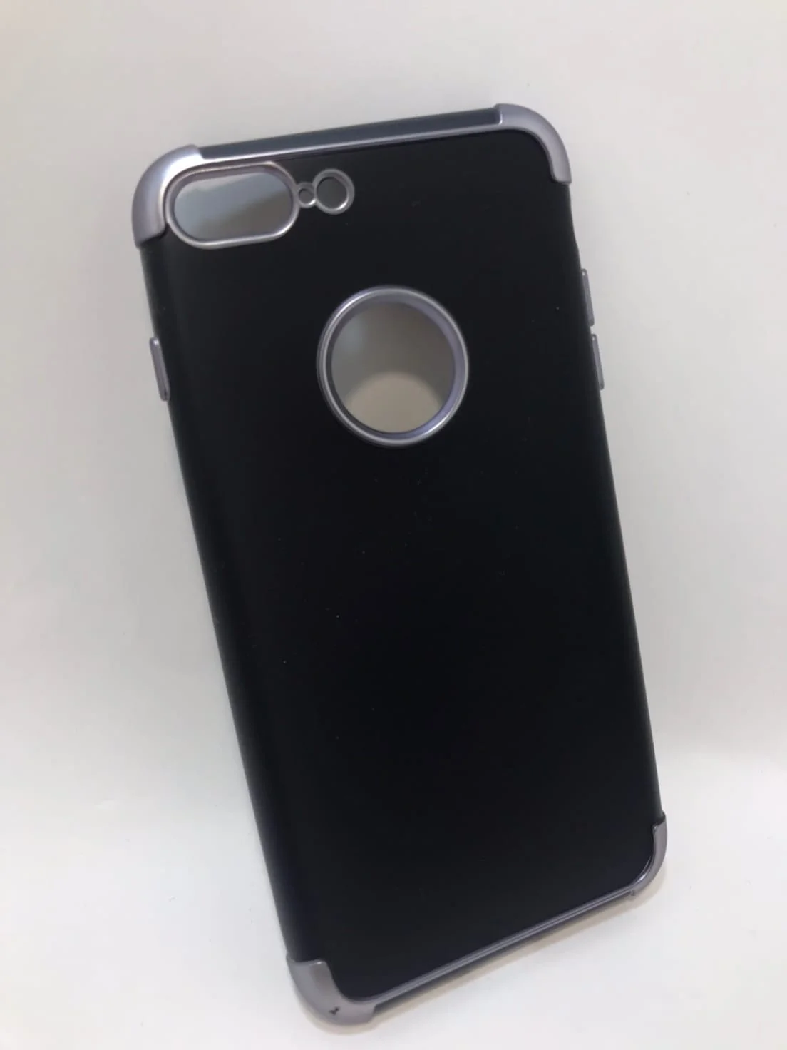 Черный силиконовый чехол iPhone 7plus iPhone 8 plus