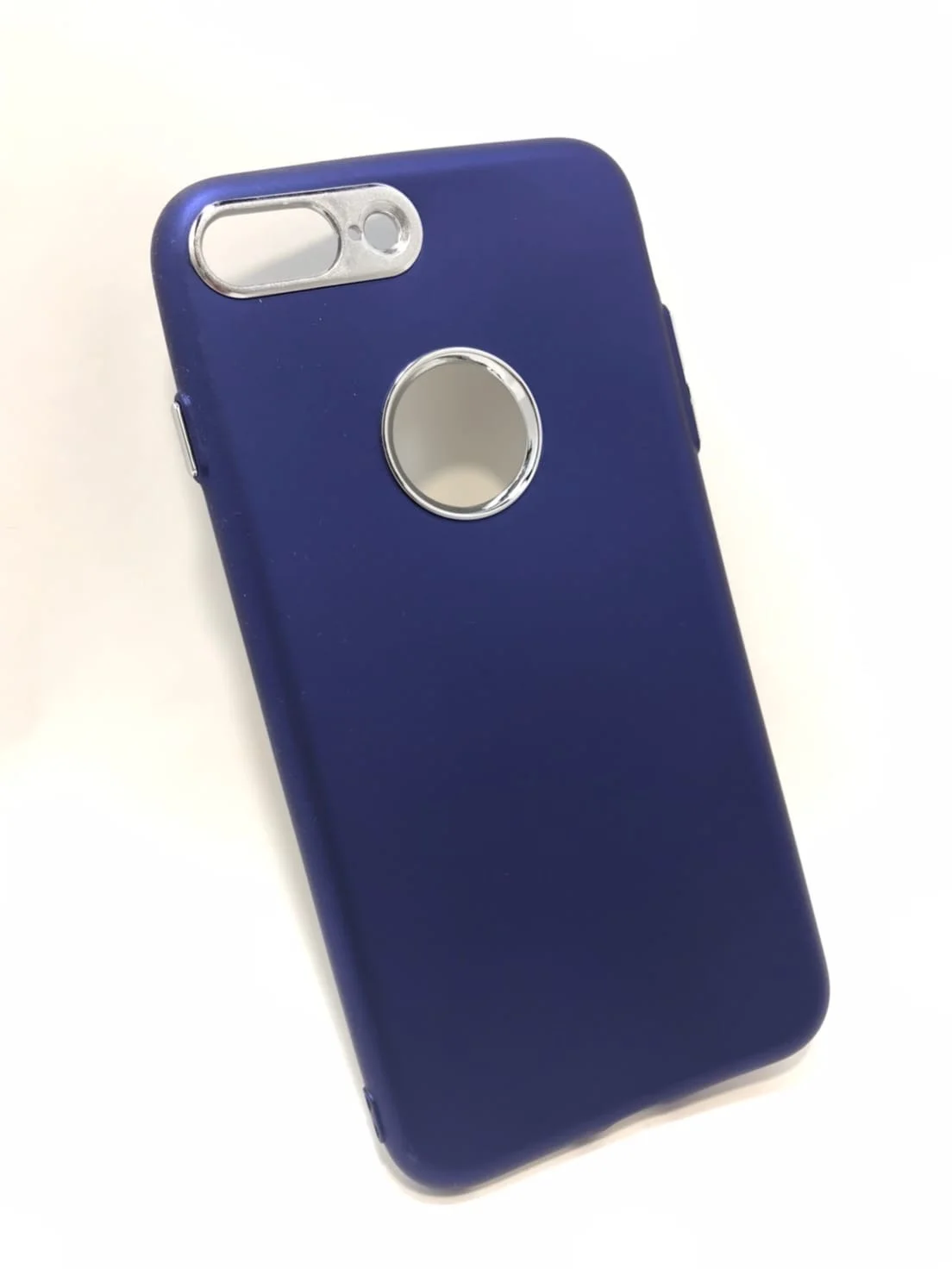 Синий силиконовый чехол iPhone 7plus iPhone 8 plus