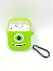 Лайм чехол силиконовый для AirPods 2 Корпорация монстров, Бэтмен, Утенок, Минни Маус, карабином