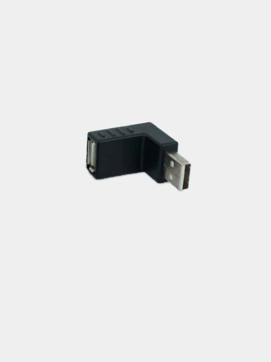Белый поворотный адаптер переходник, угловой USB 2.0, штекер USB гнездо 360 градусов