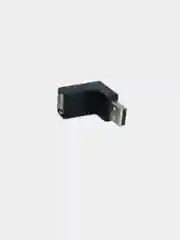 Белый поворотный адаптер переходник, угловой USB 2.0, штекер USB гнездо 360 градусов