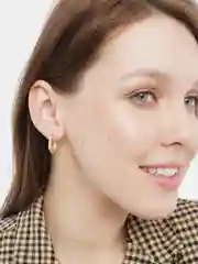 Серьги кольца с серебряной иглой 925