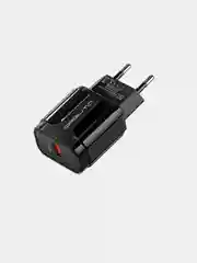 Черный сетевой адаптер для быстрой зарядки Quick Charge 3.0