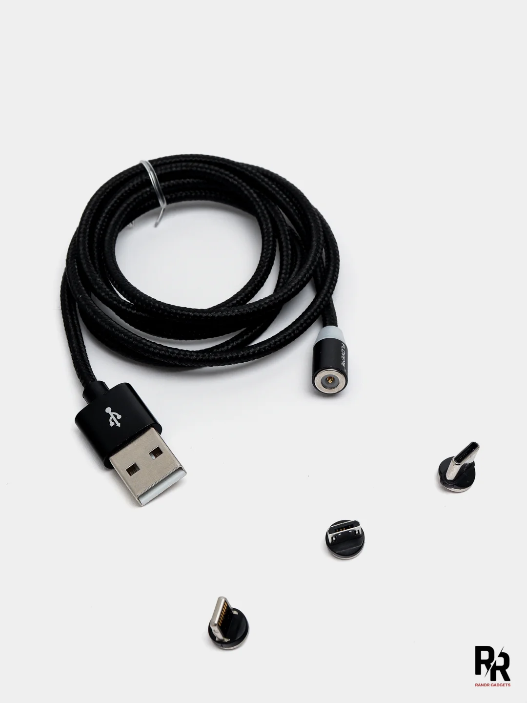 Зеленый магнитный кабель для зарядки Floveme (2A), Lightning, Type-C, Micro-USB, 1 метр