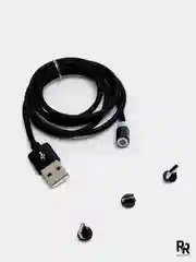 Зеленый магнитный кабель для зарядки Floveme (2A), Lightning, Type-C, Micro-USB, 1 метр