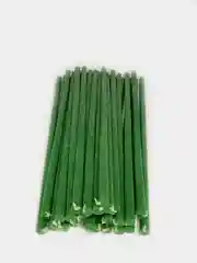 Зеленые восковые свечи, 30 шт
