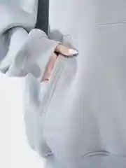 Худи оверсайз URAM серый базовый