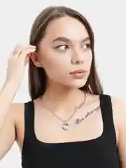 Подвеска на шею цепочка женская "Сердце"