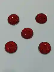 Красный кабошон круглый, акрил, 10 штук в упаковке