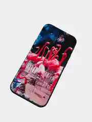 Фуксия яркий чехол цветные принты картинки на iPhone 5S/SE/6/6S/7/8/Plus/X/XS/XR/11/12/Mini/Pro/Max