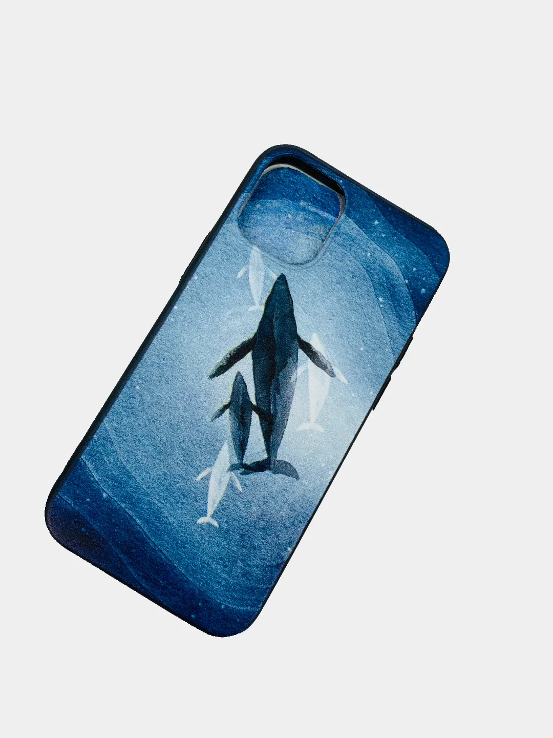 Голубой яркий чехол цветные принты картинки на iPhone 5S/SE/6/6S/7/8/Plus/X/XS/XR/11/12/Mini/Pro/Max