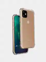 Силиконовый чехол для iPhone 7, 8, X, XS, XR, 11, 12, плотный, 1.5 мм, прозрачный