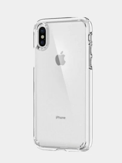 Силиконовый чехол для iPhone 7, 8, X, XS, XR, 11, 12, плотный, 1.5 мм, прозрачный