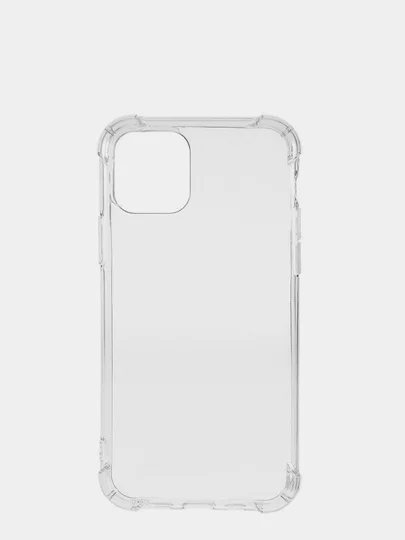 Силиконовый чехол для iPhone 7, 8, X, XS, XR, 11, 12, плотный, 1.5 мм, прозрачный