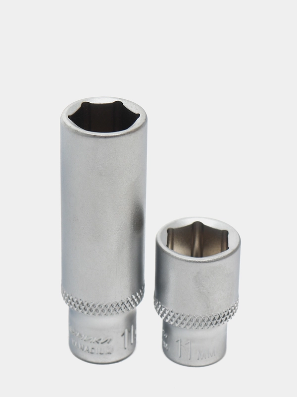 Головка торцевая шестигранная, 1/4", удлиненная и обычная(04-14мм)