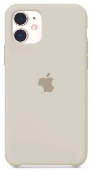 Бежевый чехол для iPhone 11 Silicon Case, 15 цветов